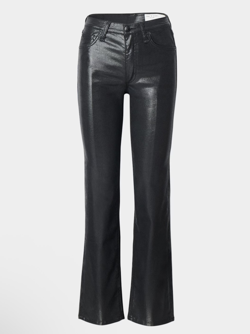 NWT rag & bone Flexi Harlow Black Coated Jeans